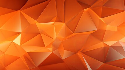 Theoretical foundation with orange polygonal shapes 3d