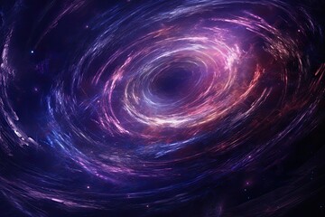 A swirling vortex of stars and galaxies rendered in a deep cosmic texture