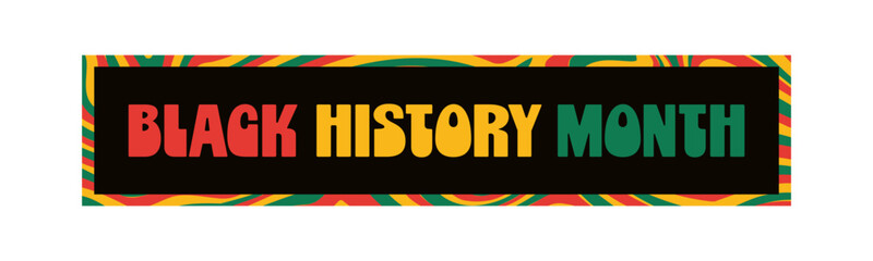 Black History Month Celebration. black history month design with transparent background for banner, poster and sticker design.