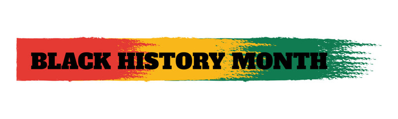 Black History Month Celebration. black history month design with transparent background for banner, poster and sticker design. - obrazy, fototapety, plakaty