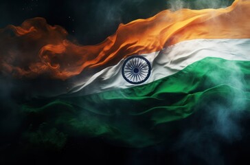 Smokey Indian flag HD wallpaper, indian flag image