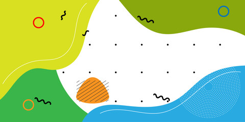 Abstract pop art background with wave pattern, dotted. Vector pattern. Color wave template and presentation design