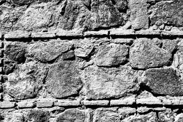 Abstract texture of old stone wall