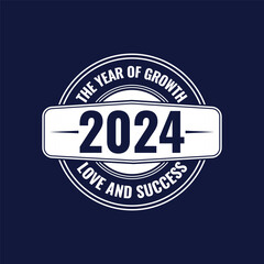 Happy new year 2024 t-shirt design