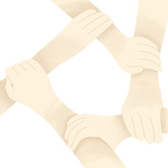 International day of friendship concept on png transparant background 