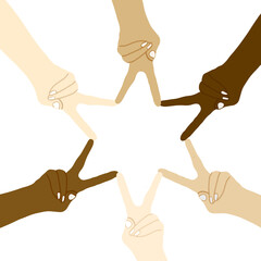 International day of friendship concept on png transparant background 