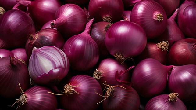 Many of red onion