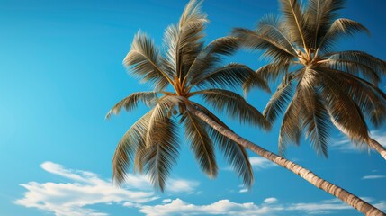 Tropical Trees Background Concept Coco Palms, HD, Background Wallpaper, Desktop Wallpaper
