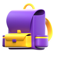 school 3d icon bag