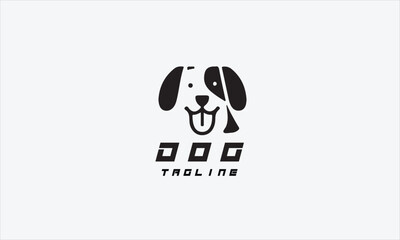 Dog vector logo icon illustration creative design