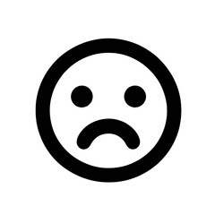 Fototapeta premium a sad face smiley icon