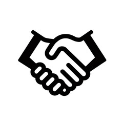 handshake icon vector, agreement, deal and partnership