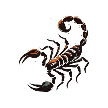 scorpion icon isolated