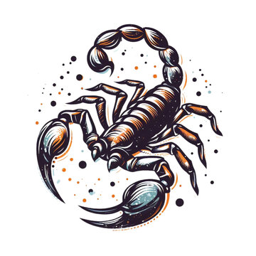 recommend clip art: tattoo scorpion illustration