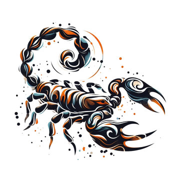 scorpion tattoo design icon