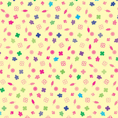 Colorful Floral Pattern Vector