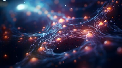 Fototapeta premium Abstract Neural Network Concept Visualization