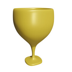 3D Golden Glass