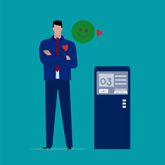 Investment asset allocation and balancing concept Businessman investors make pie charts to balance their portfolios to suit risk and return. © ABC-XYZ