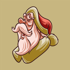 Santa Claus mascot great illustration for your branding business