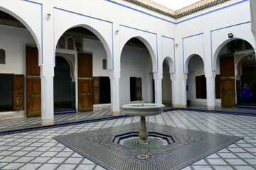 Palazzo reale di El Bahia, nel souk di Marrakech. Marocco