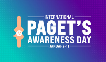Paget's Awareness Day background design template use to background, banner, placard, card, book cover,  and poster design template with text inscription and standard color. vector illustration.