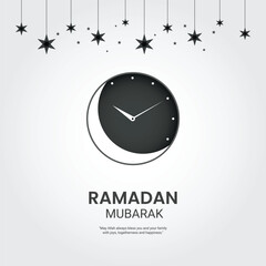 Ramadan Kareem creative design for social media poster. Ramadan Kareem Background Design.