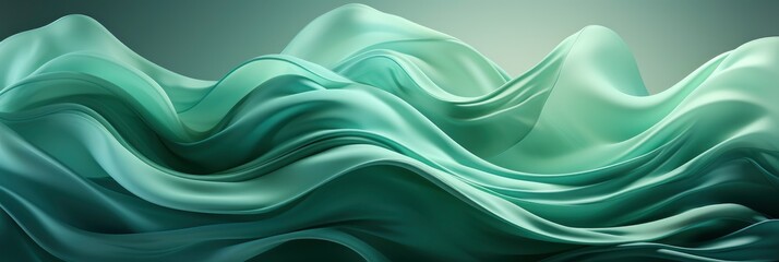 Green Abstract Wave Backgroun, Banner Image For Website, Background abstract , Desktop Wallpaper