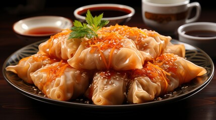 Fresh Fried Chinese Traditional Spring Roll, HD, Background Wallpaper, Desktop Wallpaper