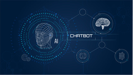 Fototapeta premium The future of new technologies hinges on the use of artificial intelligence.