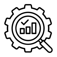 Research line icon illustration vector graphic