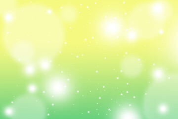 Fototapeta na wymiar 黄色と緑色のグラデーションキラキラ背景