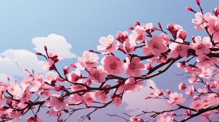 Obraz premium Cherry Blossom Japanese Spring Scenics Flowers, HD, Background Wallpaper, Desktop Wallpaper