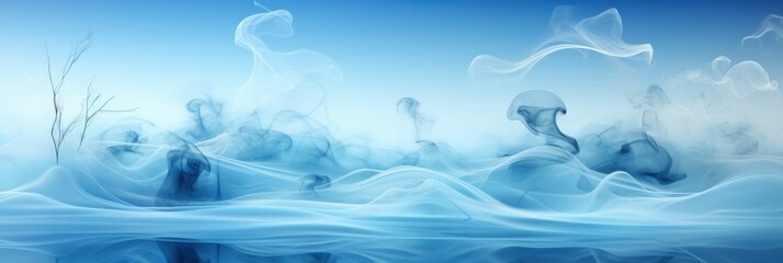 Fototapeta na wymiar Blurred Transparent Blue Colored Clear Calm, Banner Image For Website, Background abstract , Desktop Wallpaper