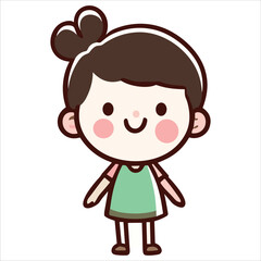 Beautiful and cute funny cartoon