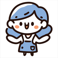 Beautiful and cute funny cartoon