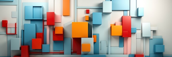 3D Retro Abstract Creative Collage Artwork, Banner Image For Website, Background abstract , Desktop Wallpaper