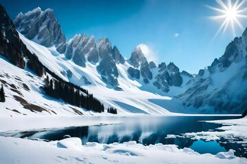 winter mountain landscape