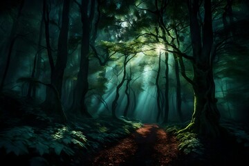 forest in the night