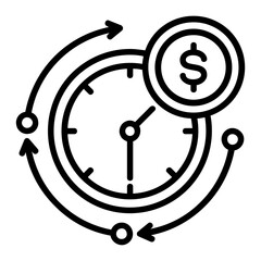 Credit line icon illustration vector graphic