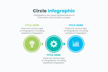 Minimal business vector circle chart infographic templates for presentations, advertising, layouts, and annual reports Business concept with 3 options.