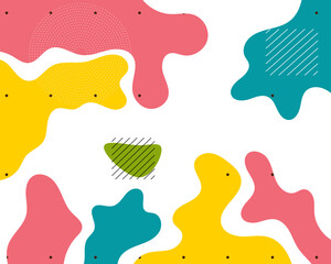 Abstract pop art background with wave pattern, dotted. Vector pattern. Color wave template and presentation design