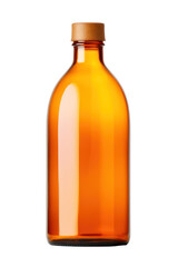 amber glass bottle mockup isolated on transparent background,transparency 