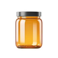 amber pill jar isolated on transparent background,transparency 