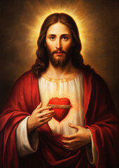 The sacred heart of Jesus Christ