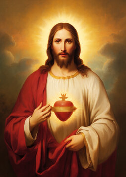 The sacred heart of Jesus Christ
