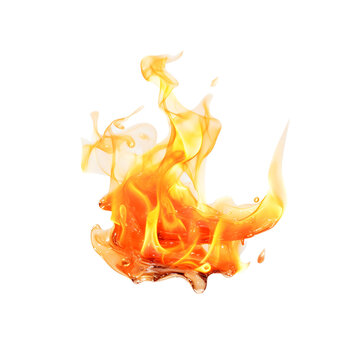 A dynamic image of blazing flames, representing the fierce energy and power of fire