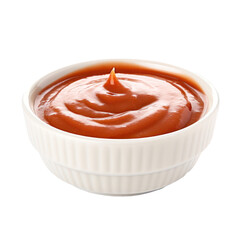 bowl of bbq dip sauce isolated on transparent background,transparency 