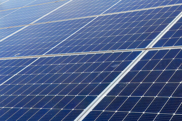 Photovoltaic solar power panel. Green clean alternative power energy concept. Electric power from sun.