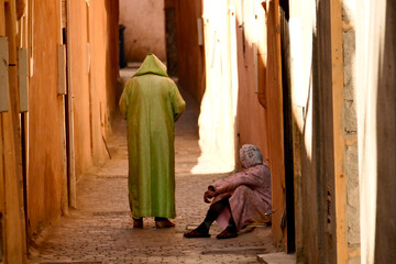 Scene di vita nella medina di Marrakech. Marocco